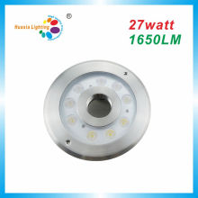 Lumière de fontaine de la puissance élevée IP68 LED 27W, lumière sous-marine